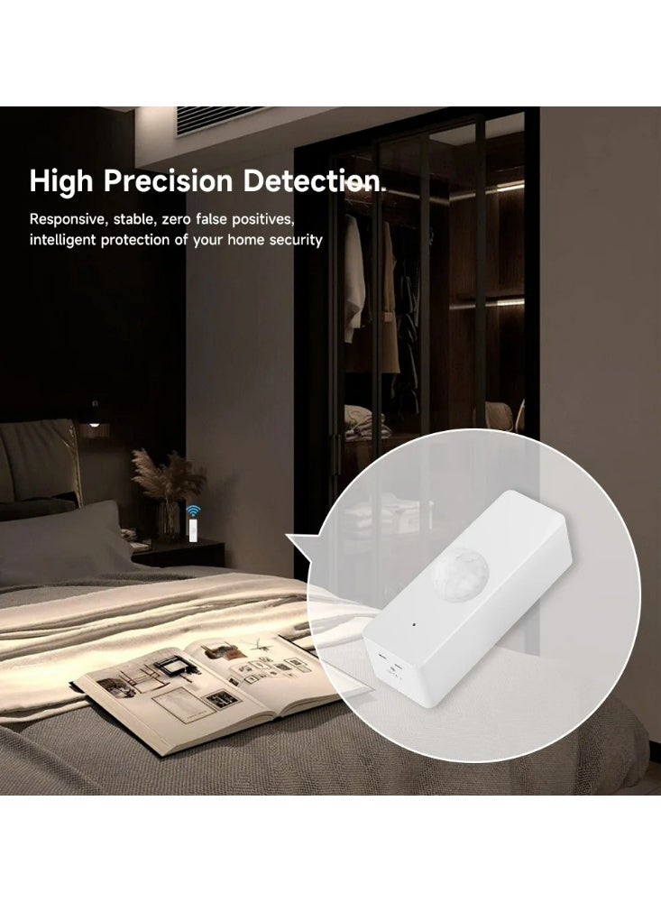 Tuya WiFi PIR Motion Sensor with App Remote Alert, 105° Infrared Human Motion Detection, Smart Home Security Motion Detector Sensor - Image 4